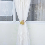 Max Stretchable Magnetic Curtain Drapery Tieback Buckle Clip 35.5cm Purple