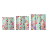 Max Flamingos and Unicorns Bedroom Window Drape 2 Panel Set 140x100cm(55x40inch)