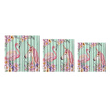 Max Flamingos and Unicorns Bedroom Window Drape 2 Panel Set 140x100cm(55x40inch)