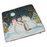 Max Cotton Linen Christmas Sofa Cushion Cover Throw Pillow Case Snowman