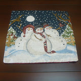Max Cotton Linen Christmas Sofa Cushion Cover Throw Pillow Case Snowman