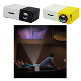 Maxbell Portable Mini Projectors 1080P Video 320x240 Pixel For Home Party Yellow