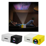 Maxbell Portable Mini Projectors 1080P Video 320x240 Pixel For Home Party Yellow