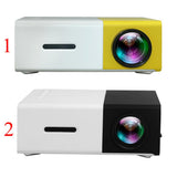 Maxbell Portable Mini Projectors 1080P Video 320x240 Pixel For Home Party Yellow