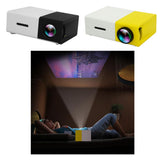 Maxbell Portable Mini Projectors 1080P Video 320x240 Pixel For Home Party Yellow