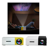 Maxbell Portable Mini Projectors 1080P Video 320x240 Pixel For Home Party Yellow