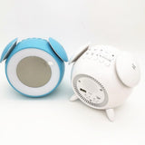 Max Music LED Alarm Clock Wake Up Light Clock for Baby Room Student Clock White