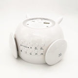 Max Music LED Alarm Clock Wake Up Light Clock for Baby Room Student Clock White