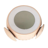 Max Music LED Alarm Clock Wake Up Light Clock for Baby Room Student Clock Pink