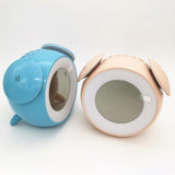 Max Music LED Alarm Clock Wake Up Light Clock for Baby Room Student Clock Pink