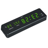 Max Led Digital Alarm Clock Temperature Humidity Display Clock  Green