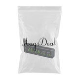 Max Led Digital Alarm Clock Temperature Humidity Display Clock  Green