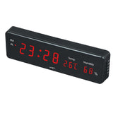 Max Led Digital Alarm Clock Temperature Humidity Display Clock  Red