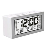 Max Maxb Multifunctional Large LED Screen Digital Alarm Clock  White