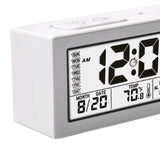 Max Maxb Multifunctional Large LED Screen Digital Alarm Clock  White