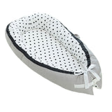 Max Foldable Travel Crib Baby Cotton Sleeping Baby Bassinet Bed b Dot_Black