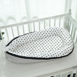 Max Foldable Travel Crib Baby Cotton Sleeping Baby Bassinet Bed b Dot_Black