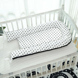 Max Foldable Travel Crib Baby Cotton Sleeping Baby Bassinet Bed b Dot_Black