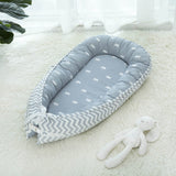 Max Foldable Travel Crib Baby Cotton Sleeping Baby Bassinet Bed b Crown_Blue