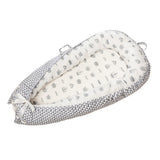 Max Foldable Travel Crib Baby Cotton Sleeping Baby Bassinet Bed b Crown_White