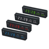 Maxbell Led Digital Alarm Clock Temperature Humidity Display Wall Clock  Red
