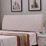 Max Strethable Quitled Bed Headboard Slipcover Bed Head Cover Cream_59inch