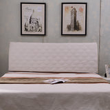 Max Strethable Quitled Bed Headboard Slipcover Bed Head Cover Cream_59inch