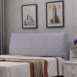 Max Strethable Quitled Bed Headboard Slipcover Bed Head Cover Grey_47inch