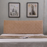 Max Strethable Quitled Bed Headboard Slipcover Bed Head Cover Brown_47inch