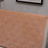 Max Strethable Quitled Bed Headboard Slipcover Bed Head Cover Brown_47inch
