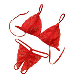 Max Maxb Women Lace Lingerie Set Bra & Panty Sexy Charming Underwear Nightwear Red