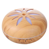 Maxbell Au Plug Wood Grain Mute 24V Electric LED 7 Color Fragrance Diffuser 500ml+RC