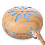 Maxbell Au Plug Wood Grain Mute 24V Electric LED 7 Color Fragrance Diffuser 500ml+RC