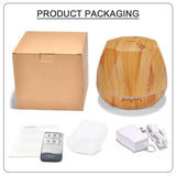 Maxbell 500ml 24V Wood Grain Pattern Home Office Aromatherapy Machine-EU Light Wood