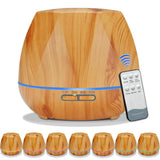 Maxbell 500ml 24V Wood Grain Pattern Home Office Aromatherapy Machine-EU Light Wood