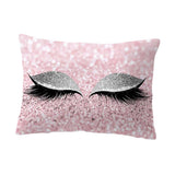 Maxbell Eyelash Printed Throw Pillow Cover Square Cushion Covers Sofa Pillow Case 2