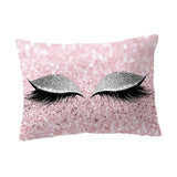 Maxbell Eyelash Printed Throw Pillow Cover Square Cushion Covers Sofa Pillow Case 2