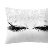 Maxbell Eyelash Printed Throw Pillow Cover Square Cushion Covers Sofa Pillow Case 5