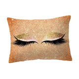 Maxbell Eyelash Printed Throw Pillow Cover Square Cushion Covers Sofa Pillow Case 8