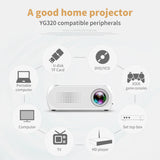 Max Maxb Mini Projector LED HD 1080P Home Theater Cinema USB 20-60inch Image UK Plug