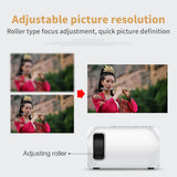 Max Maxb Mini Projector LED HD 1080P Home Theater Cinema USB 20-60inch Image UK Plug