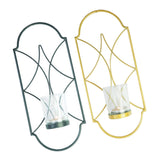 Maxbell Wall Mounted Candlestick Metal Wire Candle Holder Votive Church Lamp Black