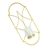 Maxbell Wall Mounted Candlestick Metal Wire Candle Holder Votive Church Lamp Golden