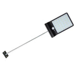 Maxbell Solar LED Sensor Pathway Light Outdoor Yard Lamp with Pole Black with Pole