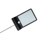 Maxbell Solar LED Sensor Pathway Light Outdoor Yard Lamp with Pole Black with Pole