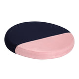 Maxbell Memory Foam Round Chair Cushion Soft Breathable Seat Pad Dark Blue Pink