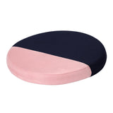 Maxbell Memory Foam Round Chair Cushion Soft Breathable Seat Pad Dark Blue Pink