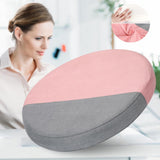 Memory Foam Round Chair Cushion Soft Breathable Seat Pad 13 Pink Gray