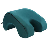 Maxbell Office Nap Nest Pillow Memory Foam Face Down Desk Pillow Cushion Green
