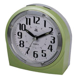 Maxbell Mute Alarm Clock with Night Light Desktop  Snooze Clock for Bedroom Green